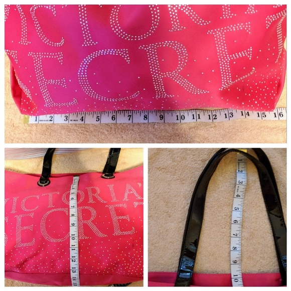 Victoria's Secret Pink Silver Studded Bling Tote - Picture 7 of 7
